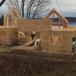 This large house is going up on Elk Lake!