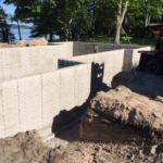 Just poured foundation on basement for new house out on SE Torch Lake Rd