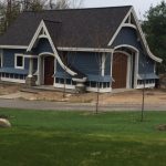 Custom garage built to match home for a previous client