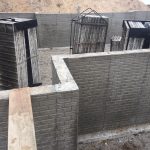 Poured walls and poured crawlspace floor and our very popular 6’8” high crawlspace about every house we build now has a full basement or a 6‘8“ crawlspace with stairs leading to the area not a ladder not a hatch but a proper door with stairs and the ability to walk instead of crawl great storage area too!
